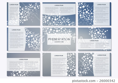 Set of modern business presentation templates in 26000342