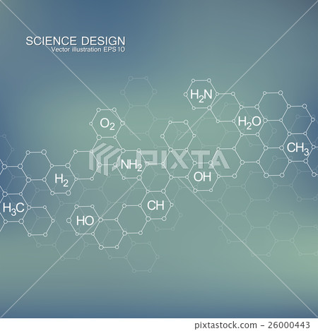 Structure molecule of DNA and neurons. Abstract Structure molecule of DNA and neurons. Abstract 26000443