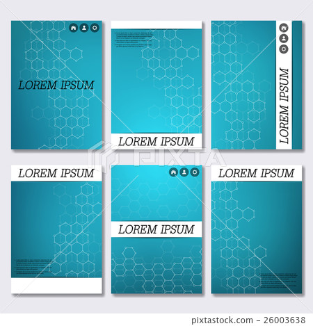 Set of business templates for brochure, flyer 26003638
