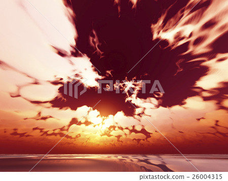 Wind and clouds with the sea 26004315
