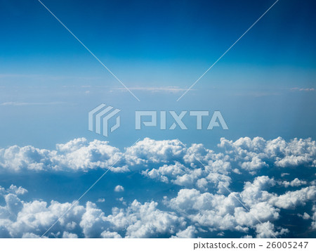 View above the white clouds View above the white clouds 26005247