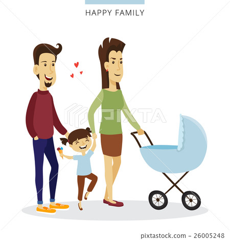 Vector couple love concept. Young family of Vector couple love concept. Young family of 26005248