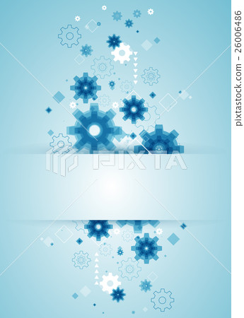Vector abstract background with blue cogwheels. Vector abstract background with blue cogwheels. 26006486