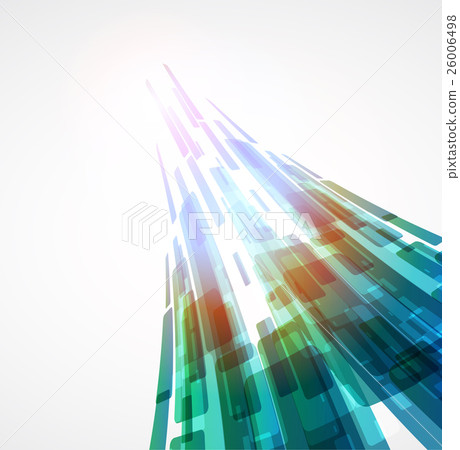 Abstract fly squares shapes vector background 26006498