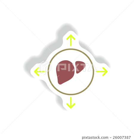 Vector paper sticker various symptoms of leukemia Vector paper sticker various symptoms of leukemia 26007387