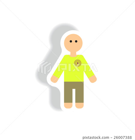 Vector paper sticker various symptoms of leukemia Vector paper sticker various symptoms of leukemia 26007388