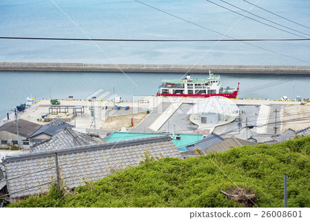 從山上看Oki港口周圍的風景 26008601