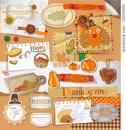 Thanksgiving scrapbook set 26008906