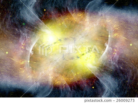 Stars, dust and gas nebula in a far galaxy 26009273