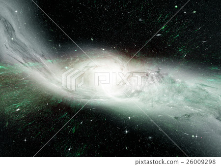 Stars, dust and gas nebula in a far galaxy Stars, dust and gas nebula in a far galaxy 26009298