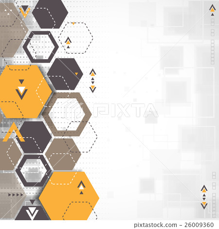 Abstract background with hexagonal shapes 26009360