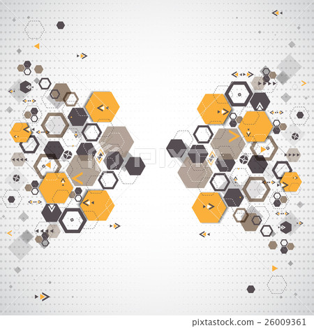 Abstract background with hexagonal shapes 26009361