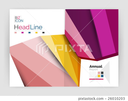 Business abstract geometric financial report 26010203