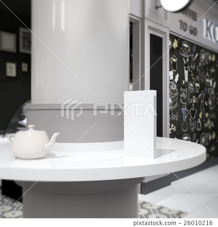 Rectangular Empty Cafe Menu Mockup Stock Illustration 26010216 Pixta