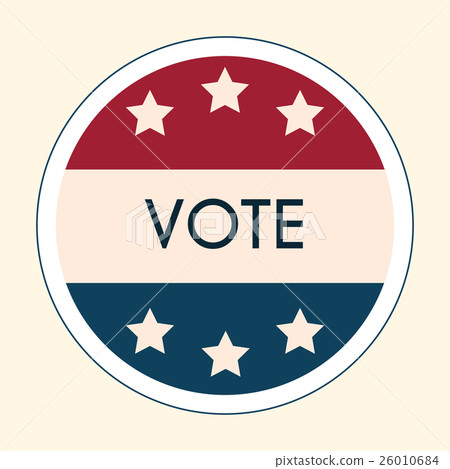 Election Voting Sticker and Badge. - Stock Illustration [26010684] - PIXTA