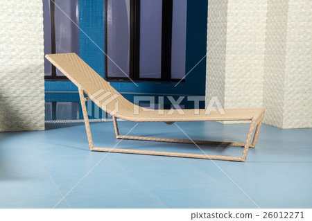 Chaise longue by pool 26012271