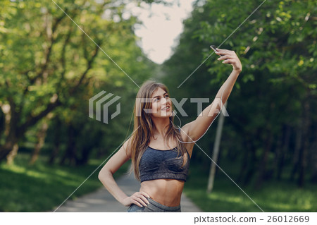 beautiful sporty girl 26012669