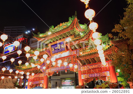 Night view of the Mausoleum of Yokohama 26012891