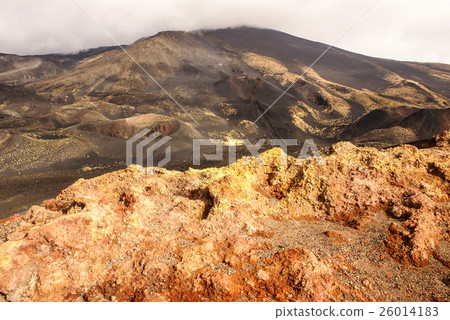 Etna volcano craters in Sicily, Italy Etna volcano craters in Sicily, Italy 26014183