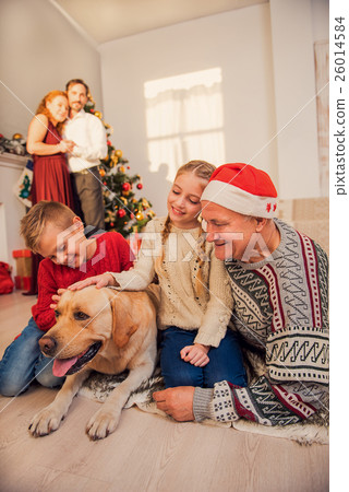 Friendly family enjoying winter holiday 26014584