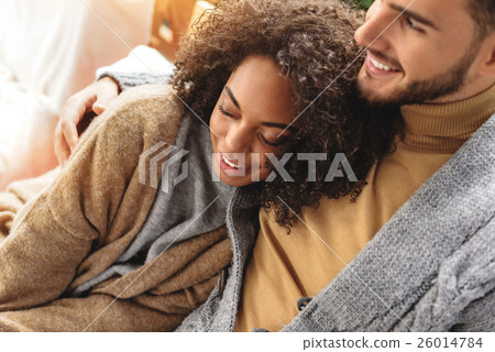 couple in comfortable cloth hugging couple in comfortable cloth hugging 26014784