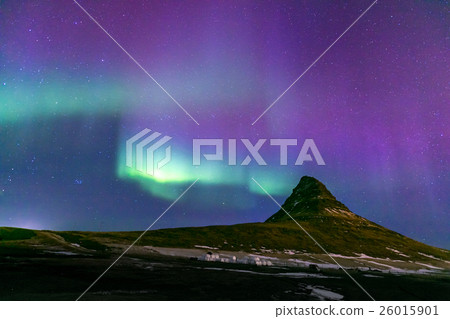 Stock Photo: Aurora borealis Iceland