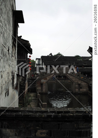 Scenery with a bridge in China Xidang 26016898