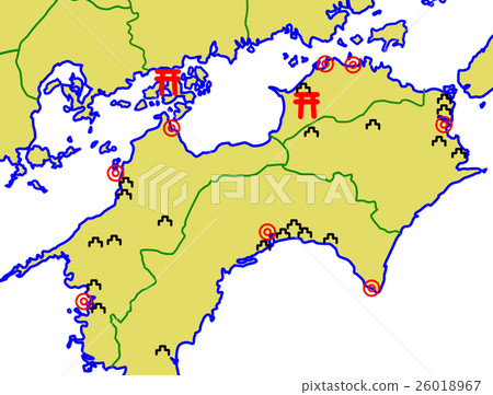 Iyo Country Map Muromachi Period late 26018967