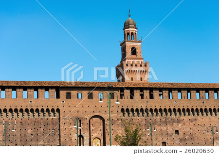 Sforza Castle in Milan Italy - Castello Sforzesco 26020630