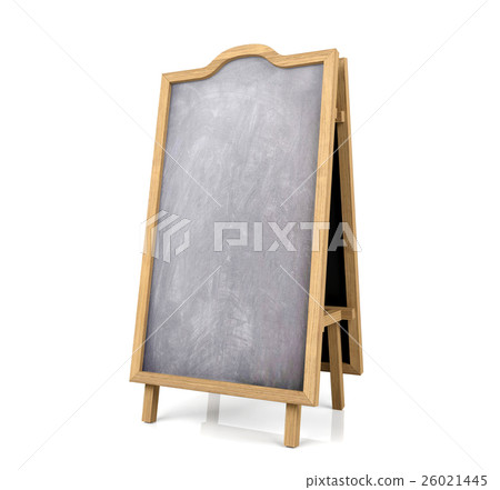 Blackboard menu isolated on white background 26021445