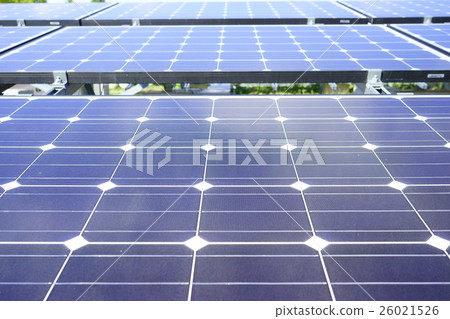 Solar panel receiving sunlight 4 Solar panel receiving sunlight 4 26021526