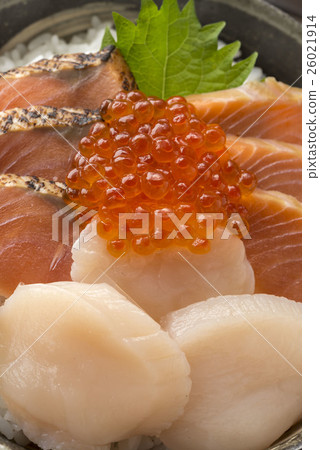 Seafood bowl in Hokkaido Seafood bowl in Hokkaido 26021914