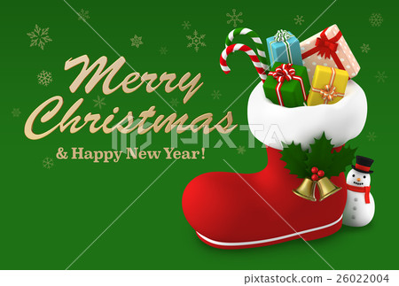 Christmas card Santa's boots 26022004