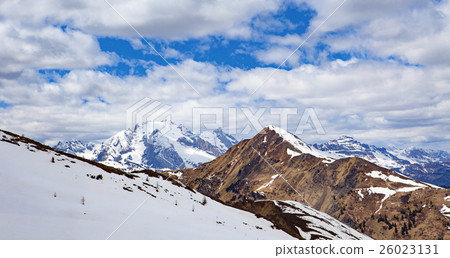 Typical mountain landscape in the Dolomites in 26023131