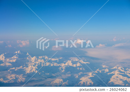 Morning glow from an airplane 26024062