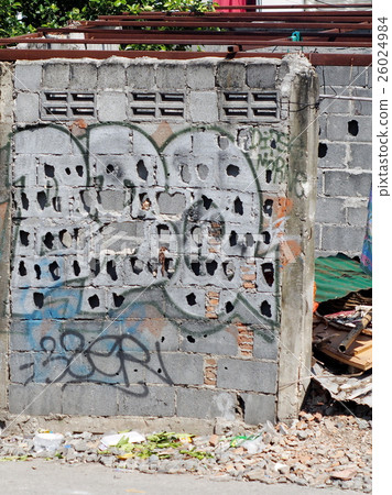 abstract fade out colour graffiti spray painted  26024984