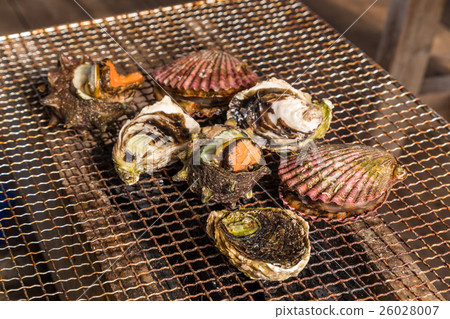 Seafood barbecue - Oyster and scallop grill 26028007