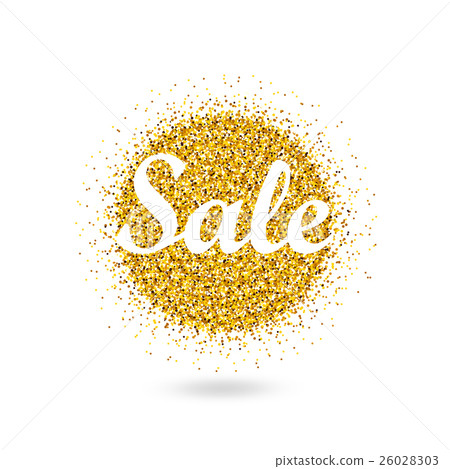 Sale golden shining banner 26028303