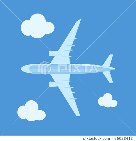 Flight of the plane in the sky Flight of the plane in the sky 26028418