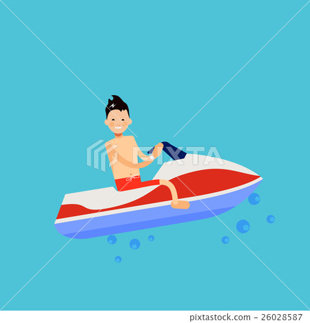 Vector male character in flat style - young man Vector male character in flat style - young man 26028587