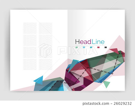 Geometric annual report business template 26029232