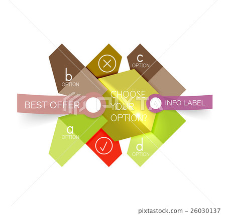 Abstract infographic geometric templates 26030137