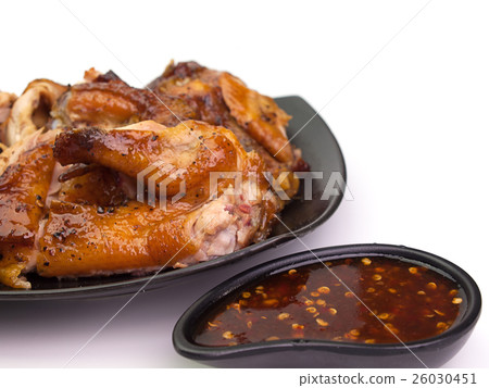 closeup , Honey Glazed Chicken closeup , Honey Glazed Chicken 26030451