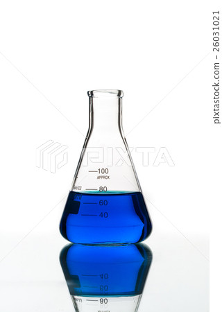 Test tubes blue liquid, Laboratory Glassware 26031021