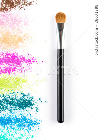 Multi Colored Powder Eyeshadow with Brush, fashion 26031299