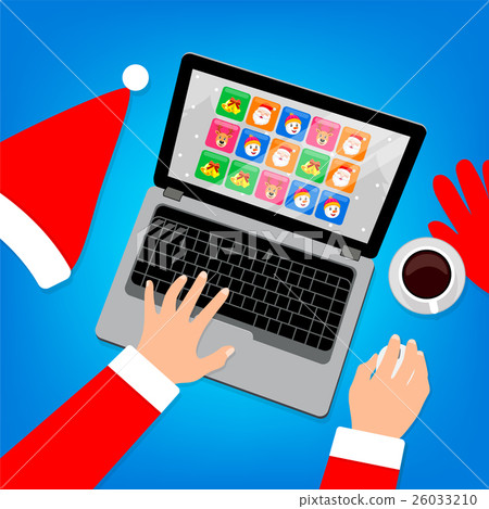 Hi-tech Santa Claus playing game Hi-tech Santa Claus playing game 26033210