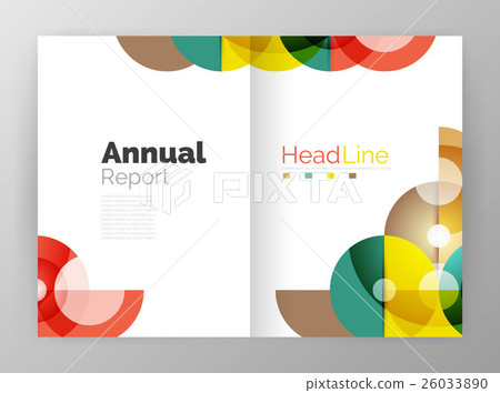 Abstract circles, annual report covers Abstract circles, annual report covers 26033890
