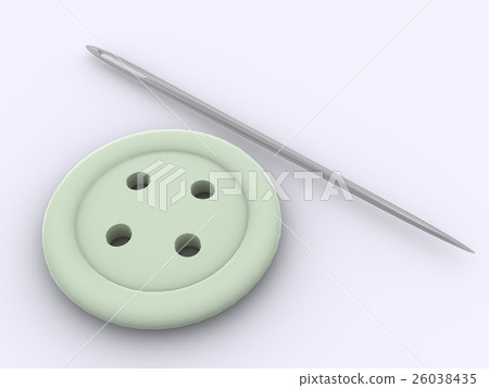 Needle and a button Needle and a button 26038435