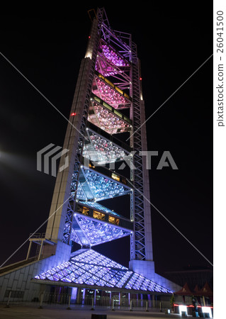 Broadcasting Tower in Beijing Olympic Village Broadcasting Tower in Beijing Olympic Village 26041500