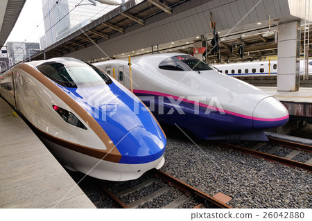 Shinkansen trains at Tokyo 26042880